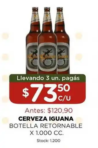 Super MAMI Cerveza Iguana x 1.000cc oferta
