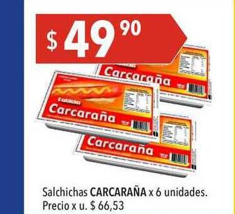Hergo Carcaraña Salchichas x 6 unidades oferta