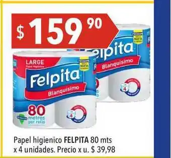 Hergo Felpita Papel Higienico 80mts oferta