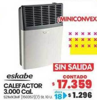 Calefactor 3.000 Cal. Eskabe
