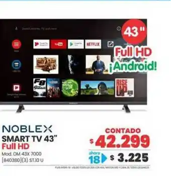 Trabuco Hogar Noblex Smart Tv 43 oferta