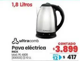 Trabuco Hogar Pava Eléctrica Ultracomb oferta