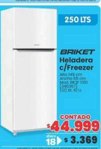 Briket Heladera C-freezer