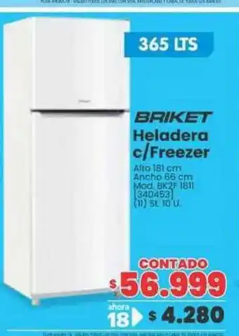 Trabuco Hogar Briket Heladera C- Freezer oferta