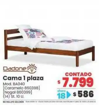 Dadone Cama 1 Plaza