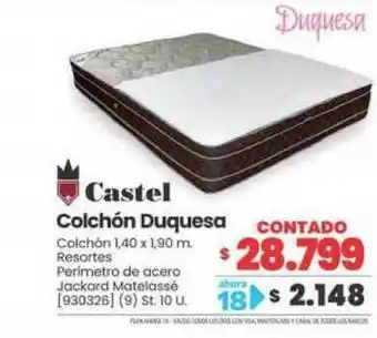 Trabuco Hogar Castel Colchón Duquesa oferta