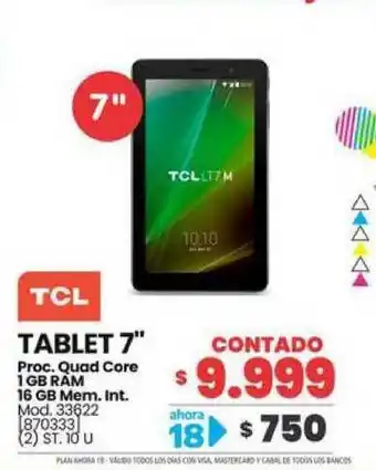 Tcl Tablet 7