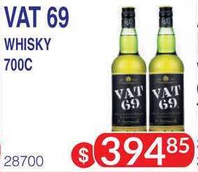 Masivos Vat 69 Whisky 700c oferta