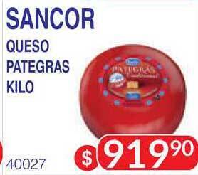 Masivos Sancor Queso Pategras oferta