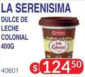 Masivos La Sarenisima Dulce De Leche Colonial 400g oferta