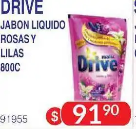 Masivos Drive Jabon Liquido Rosas Y Lilas 800c oferta