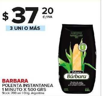 Carrefour Maxi Polenta instantanea barbara 500g oferta