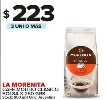 Carrefour Maxi Cafe molido la morenita 250g oferta
