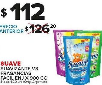 Carrefour Maxi Suavizante suave 900cc oferta