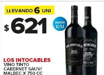 Carrefour Maxi Vino tinto los intocables x 750 cc oferta