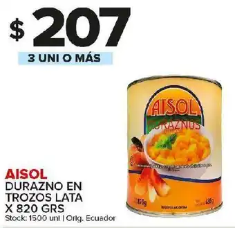 Carrefour Maxi Durazno en trozos lata 820g oferta