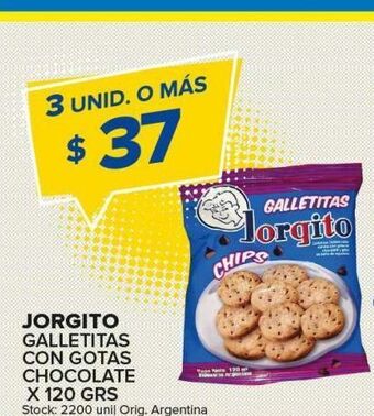 Carrefour Maxi Galletas jorgito chocolate 120g oferta