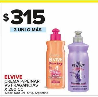 Carrefour Maxi Crema de peinar elvive 250cc oferta