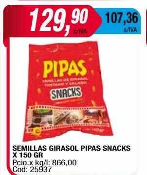 Maxiconsumo Semillas Girasol Pipas Snacks oferta