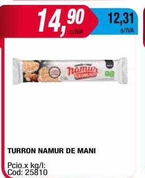 Maxiconsumo Turron Namur De Mani oferta