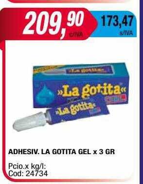 Maxiconsumo Adhesiv La Gotita Gel oferta
