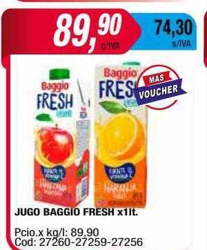 Maxiconsumo Jugo Baggio Fresh oferta