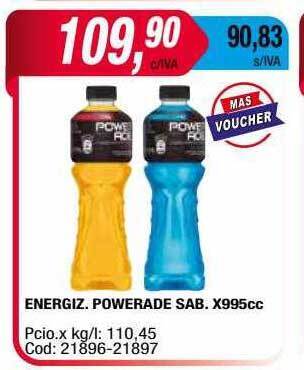 Maxiconsumo Energiz Powerade Sab oferta