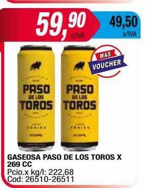Maxiconsumo Gaseosa Paso De Los Toros oferta