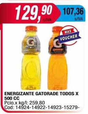 Maxiconsumo Energizante Gatorade Todos oferta