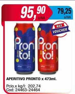 Maxiconsumo Aperitivo Pronto oferta