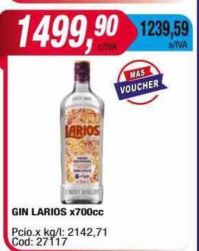 Maxiconsumo Gin Larios oferta