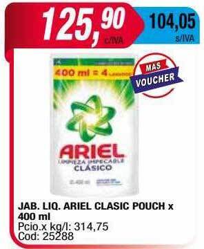 Maxiconsumo Jab Liq Ariel Clasic Pouch oferta