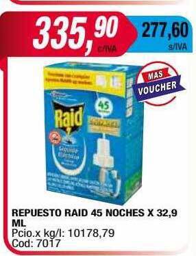 Maxiconsumo Repuesto Raid 45 Noches oferta