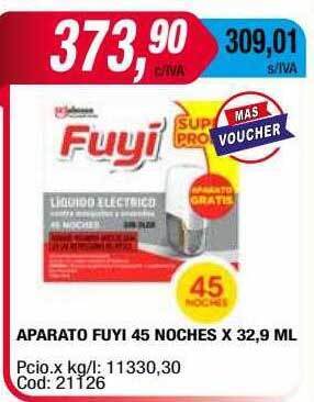 Maxiconsumo Aparato Fuyi 45 Noches oferta