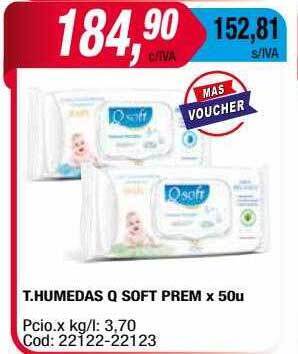 Maxiconsumo T Humedas Q Soft Prem oferta