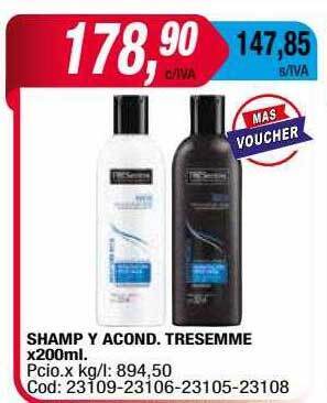 Maxiconsumo Shamp Y Acond Tresemme oferta
