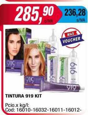 Maxiconsumo Tintura 919 Kit oferta