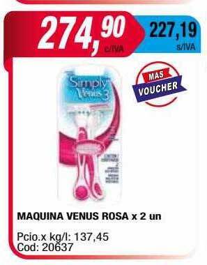 Maxiconsumo Maquina Venus Rosa oferta