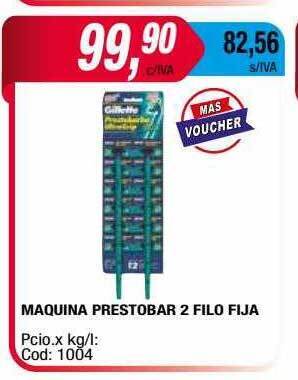 Maxiconsumo Maquina Prestobar 2 Filo Fija oferta