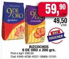Maxiconsumo Bizcochos 9 De Oro oferta