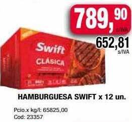Maxiconsumo Hamburguesa Swift oferta