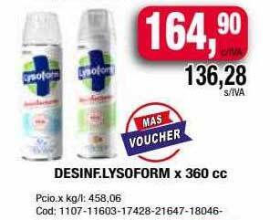 Maxiconsumo Desinf Lysoform oferta