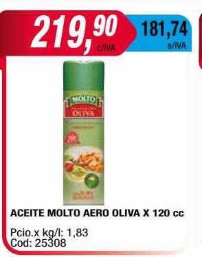 Maxiconsumo Aceite Molto Aero Oliva oferta