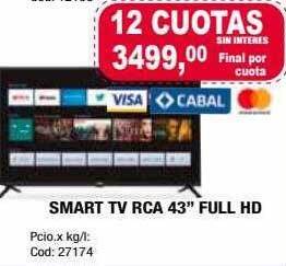 Maxiconsumo Smart Tv Rca 43 oferta