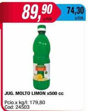 Maxiconsumo Jug Molto Limon oferta