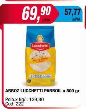 Maxiconsumo Arroz Lucchetti Parboil oferta