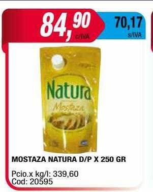 Maxiconsumo Mostaza Natura D P oferta