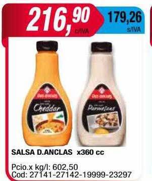 Maxiconsumo Salsa D Anclas oferta
