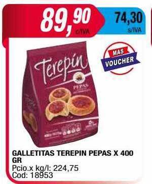 Maxiconsumo Galletitas Terepin Pepas oferta