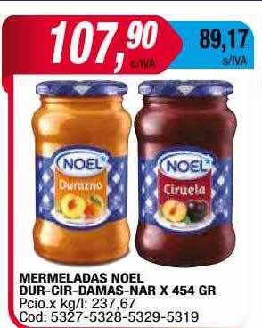 Maxiconsumo Mermeladas Noel Dur-cir-damas-nar oferta